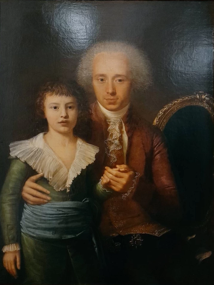 Ritratto di Ranuzio Anguissola da Grazzano con il figlio